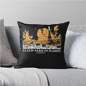 Paris In Flames Throw Pillow RB0712