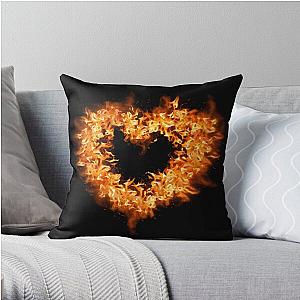 Heart in flames Throw Pillow RB0712