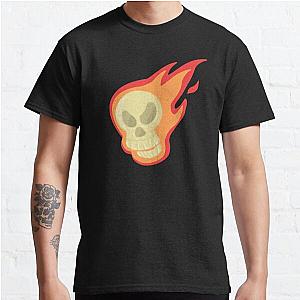 Skull in Flames  Classic T Shirt RB0712