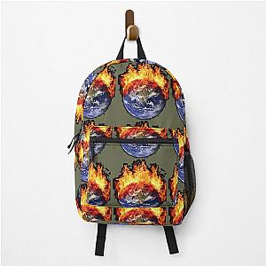 EARTH IN FLAMES Graphic  	 Backpack RB0712