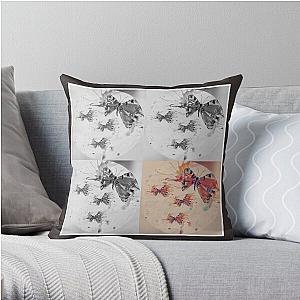 Butterfly in flames   Throw Pillow RB0712