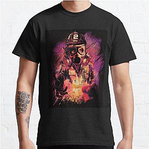 Firefighter in flames Classic T Shirt RB0712