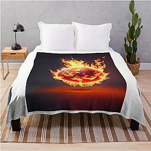 Fireball in Flames Throw Blanket RB0712