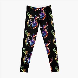 headphones in flames   Leggings RB0712