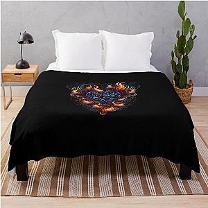 Heart in flames Throw Blanket RB0712