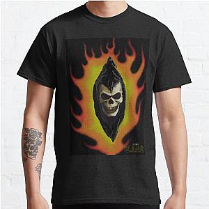 Reaper Head in Flames Classic T Shirt RB0712