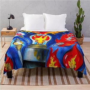 In Flames  Bulbs in Flames Throw Blanket RB0712