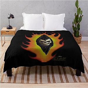 Reaper Head in Flames Throw Blanket RB0712