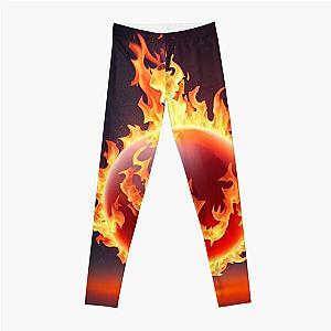 Fireball in Flames Leggings RB0712