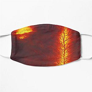 trees covered in flames Flat Mask RB0712