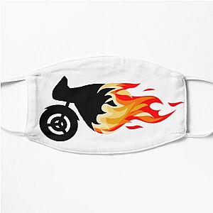 motorbike in flames Flat Mask RB0712