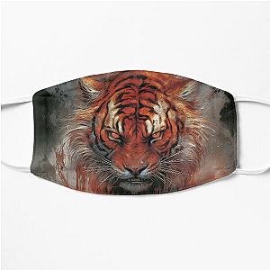 Tiger In Flames Flat Mask RB0712