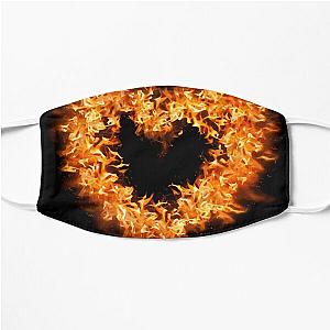 Heart in flames Flat Mask RB0712