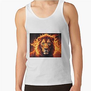 lion in flames Tank Top RB0712