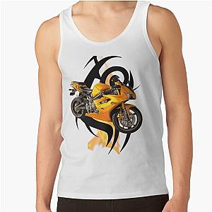 motorcycle  tribal in flames  Tank Top RB0712