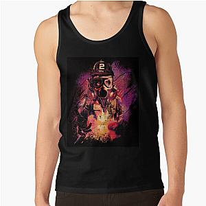 Firefighter in flames Tank Top RB0712