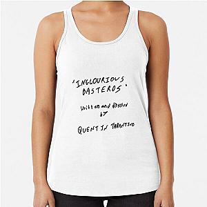 Quentin Tarantino Inglourious Basterds Script Racerback Tank Top