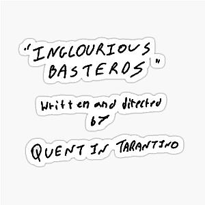 Quentin Tarantino Inglourious Basterds Script