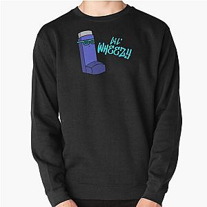 It Ain't Easy Being Wheezy Funny Asthma Inhaler Lil' Wheezy Design Pullover Sweatshirt