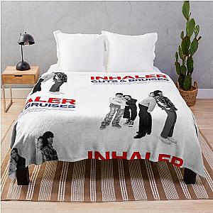 Inhaler Cuts and Bruises Album Cover  Throw Blanket