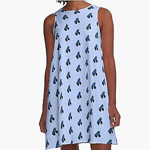 Blue Inhaler A-Line Dress