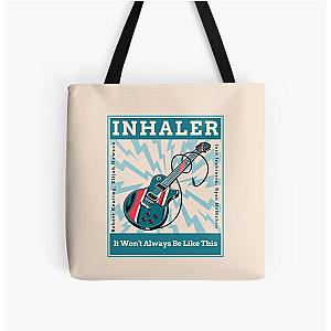 Inhaler - Retro Vintage Grunge look with Elijah, Josh, Robert, and Ryan Irish Rock band-Guitar All Over Print Tote Bag