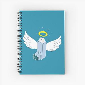 All Hail The inhaler, Asthma- Emotional Support Chronic Illness Humor Spiral Notebook