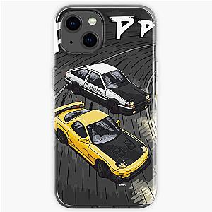 Initial D style artwork, RX7 vs AE86 iPhone Soft Case RB2806