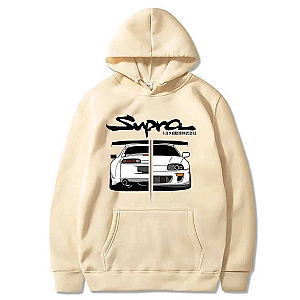 Japanese Style Initial D Hoodies Manga Print Loose Casual Sweatshirt