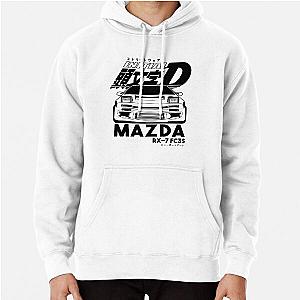 Mazda RX7 Initial D ( black  print ) Pullover Hoodie RB2806