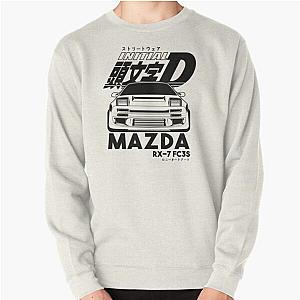 Mazda RX7 Initial D ( black  print ) Pullover Sweatshirt RB2806