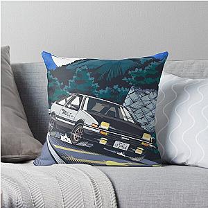 Initial D Takumi Fujiwara Hachiroku Downhill Attack! AE86 Trueno Throw Pillow RB2806