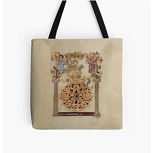 Decorated Initial D - D[eu]s qui Hodierna Die (1000 - 1025 AD) All Over Print Tote Bag RB2806