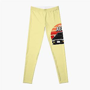 RED SUN VINTAGE INITIAL D AE86 Leggings RB2806