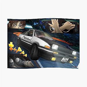 Initial D - AE86 Sprinter Trueno Fan Art Design by JetFalco Poster RB2806