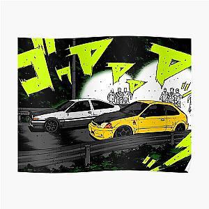 Initial D Civic vs AE86 Poster RB2806