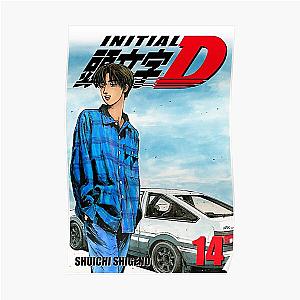 Initial D Takumi Fujiwara Manga Cover Poster RB2806