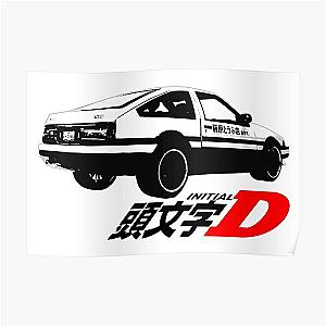 initial D logo Poster RB2806