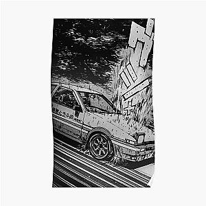 Initial D Toyota AE86 Drifting Poster RB2806