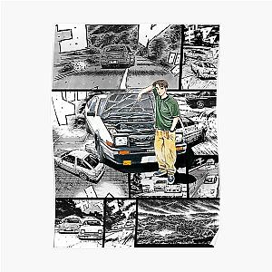 Initial D / Takumi Fujiwara - Manga Wall Design (Version 1) Poster RB2806