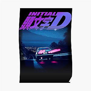 Initial D Neon AE86 Poster RB2806