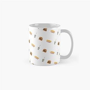 In N Out Style Burger Shake Fries Pattern Classic Mug