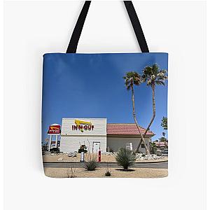 In-N-Out Burger in the middle of the desert of Las Vegas - Travel Art All Over Print Tote Bag