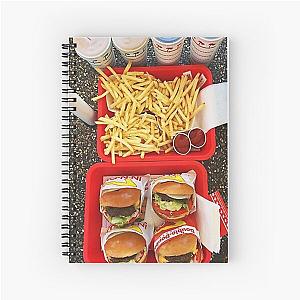 in n out fries burger Spiral Notebook