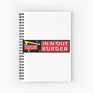 In and out Burger IN N OUT BURGER Wendy's McDonalds Burger King Subway Spiral Notebook