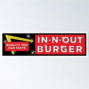 In and out Burger IN N OUT BURGER Wendy's McDonalds Burger King Subway Poster