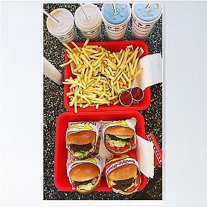 in n out fries burger Poster