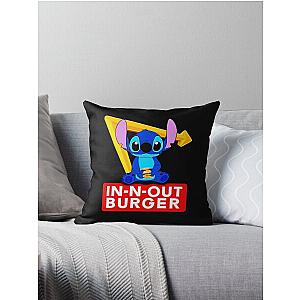 Stitch in N Out Burger B bundle Throw Pillow