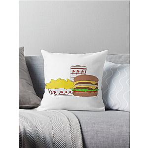 in-n-out sketch Throw Pillow