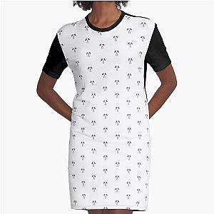 In N Out Style Double Palm Tree Apparel Graphic T-Shirt Dress